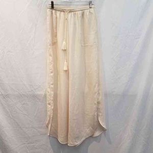 Free People Cream Wide leg pants